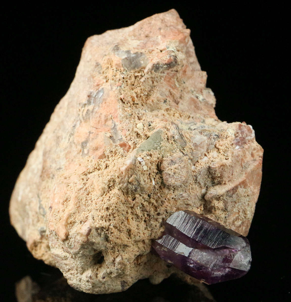 Amethyst Quartz on Matrix, Gobobosebberge Mnt, Namibia