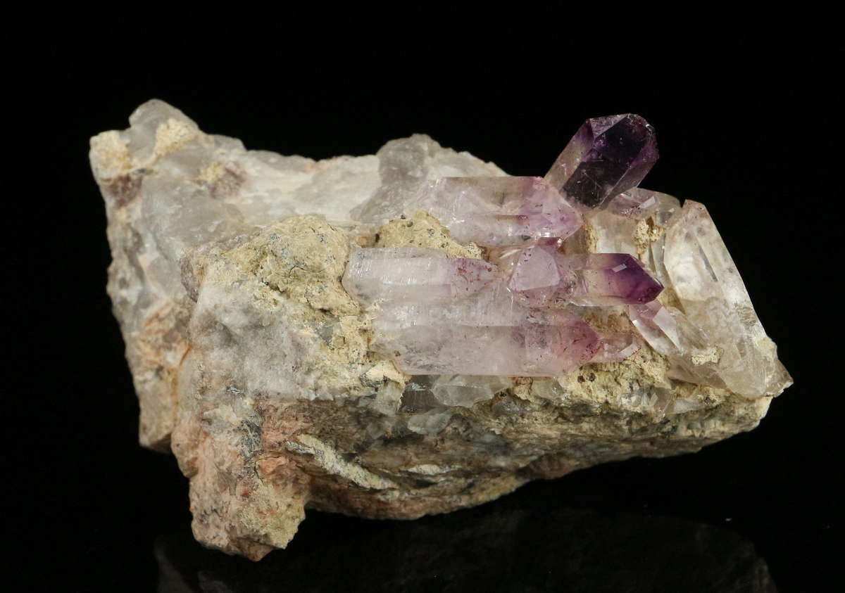 Amethyst incl Quartz on Matrix, Gobobosebberge Mnt, Namibia