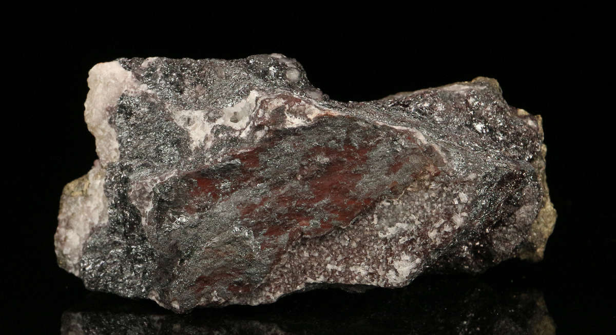 Calcite, Pyrite on Matrix,"N'Chwaning II Mine, Kalahari Manganese Field, Northern Cape, South Africa