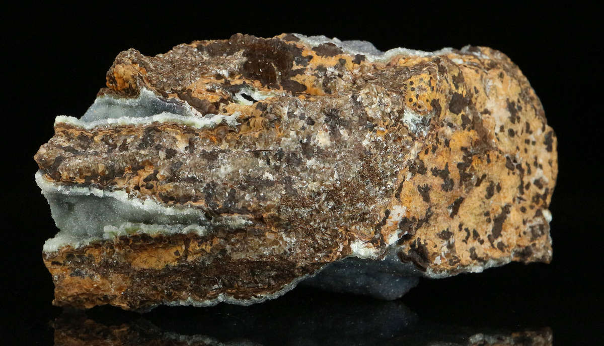 Quartz on Smithsonite on Matrix, Skorpion Mine, Karas Region, Namibia