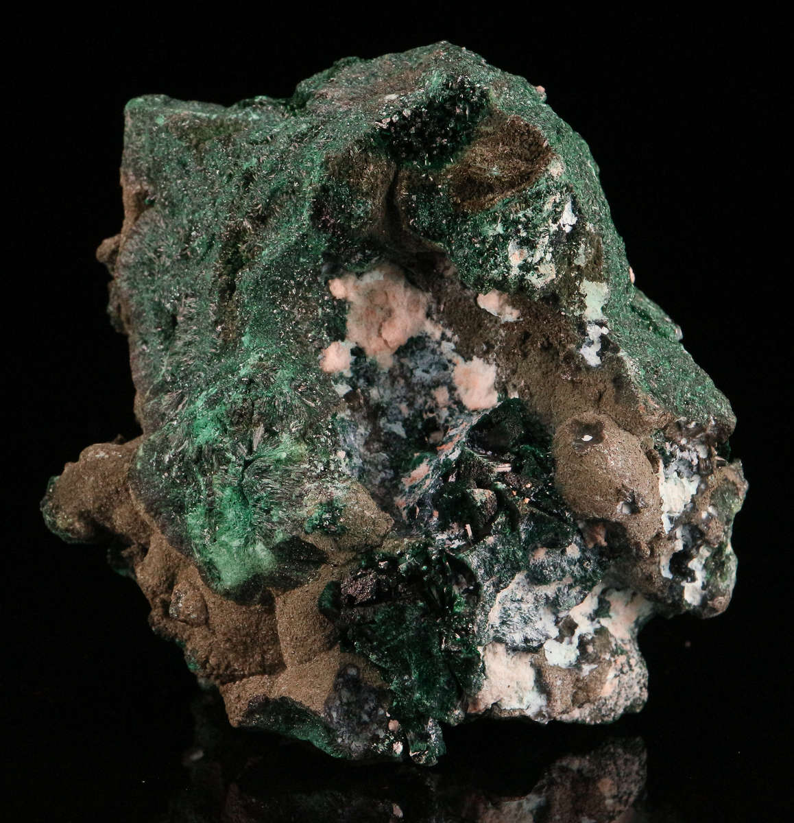 Kolwesite & Malachite Cluster, Mashamba West Mine, DRC