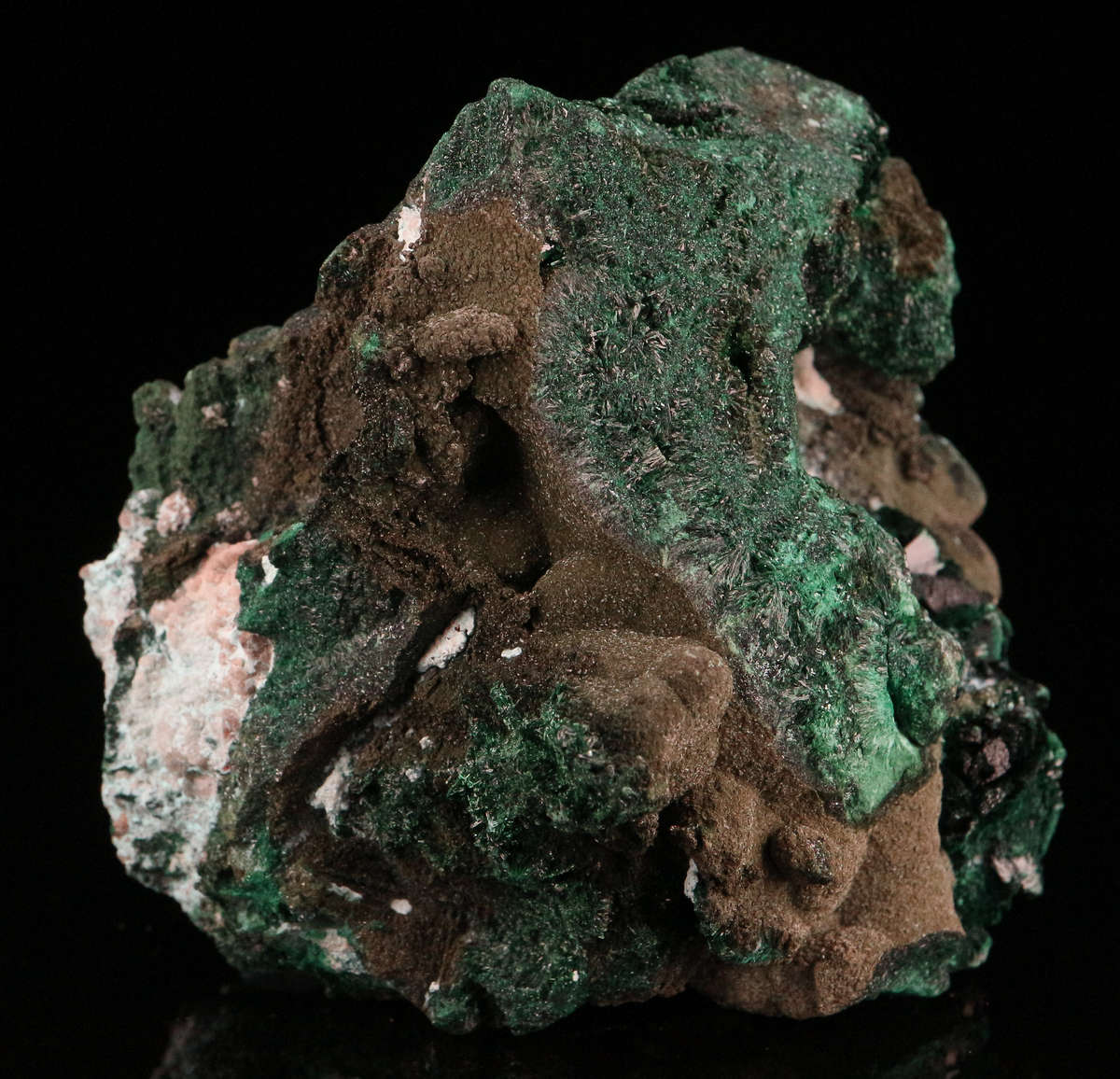 Kolwesite & Malachite Cluster, Mashamba West Mine, DRC