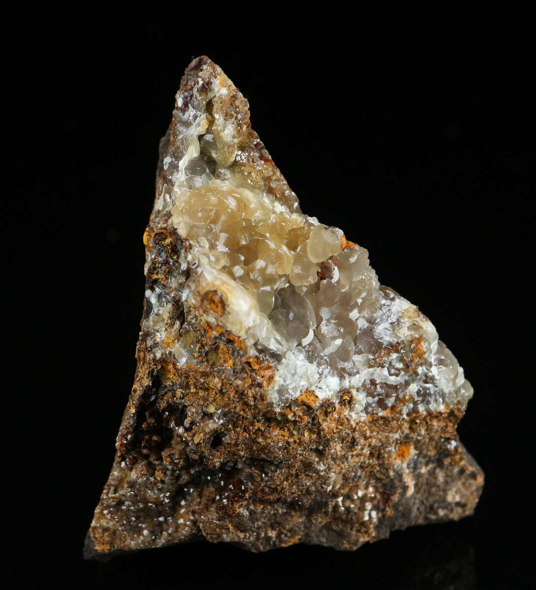 Smithsonite on Matrix, Rosh Pinah Mine, Namibia