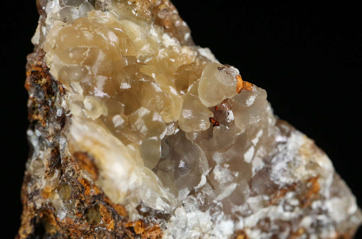 Smithsonite on Matrix, Rosh Pinah Mine, Namibia