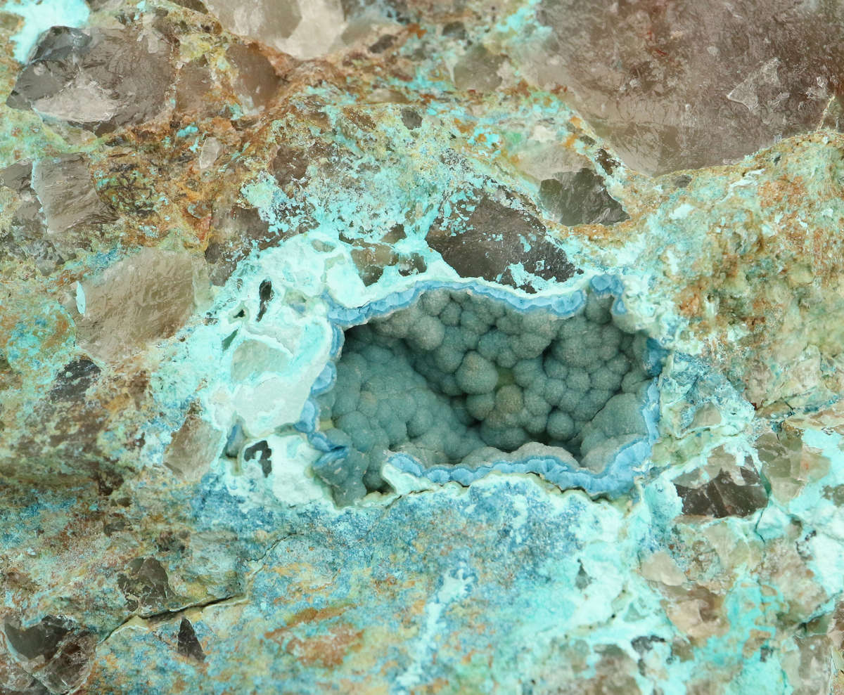 Shattuckite on Matrix, Kaokoveld Region, Namibia