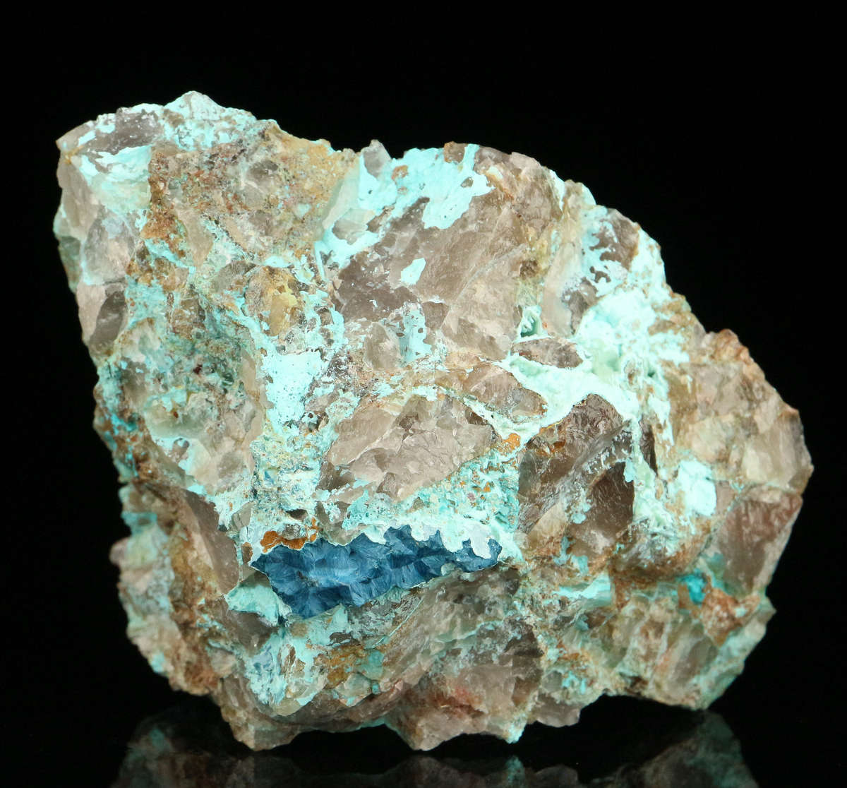 Shattuckite on Matrix, Kaokoveld Region, Namibia