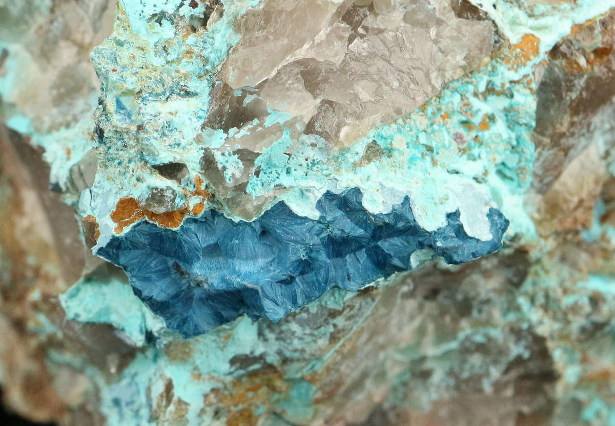 Shattuckite on Matrix, Kaokoveld Region, Namibia