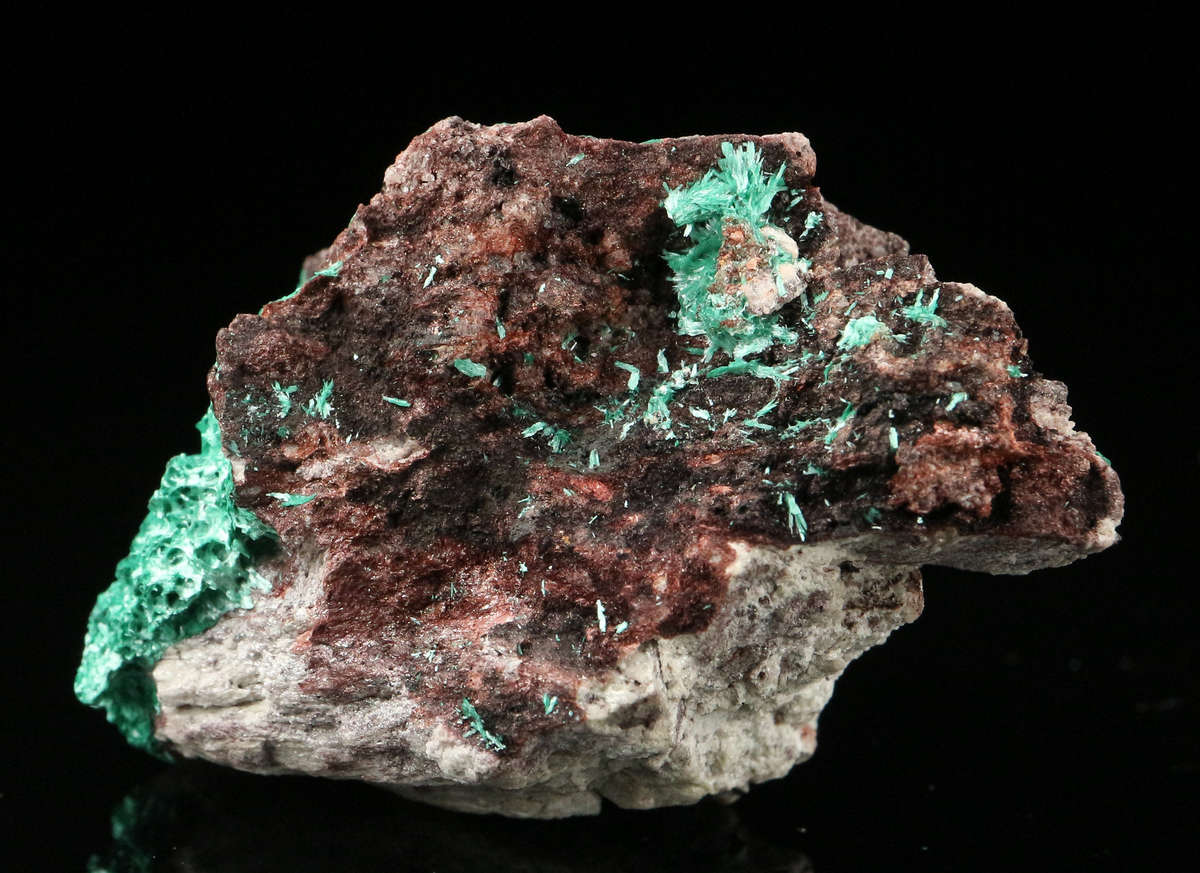 Malachite on Matrix  , Skorpion Mine, Karas Region, Namibia