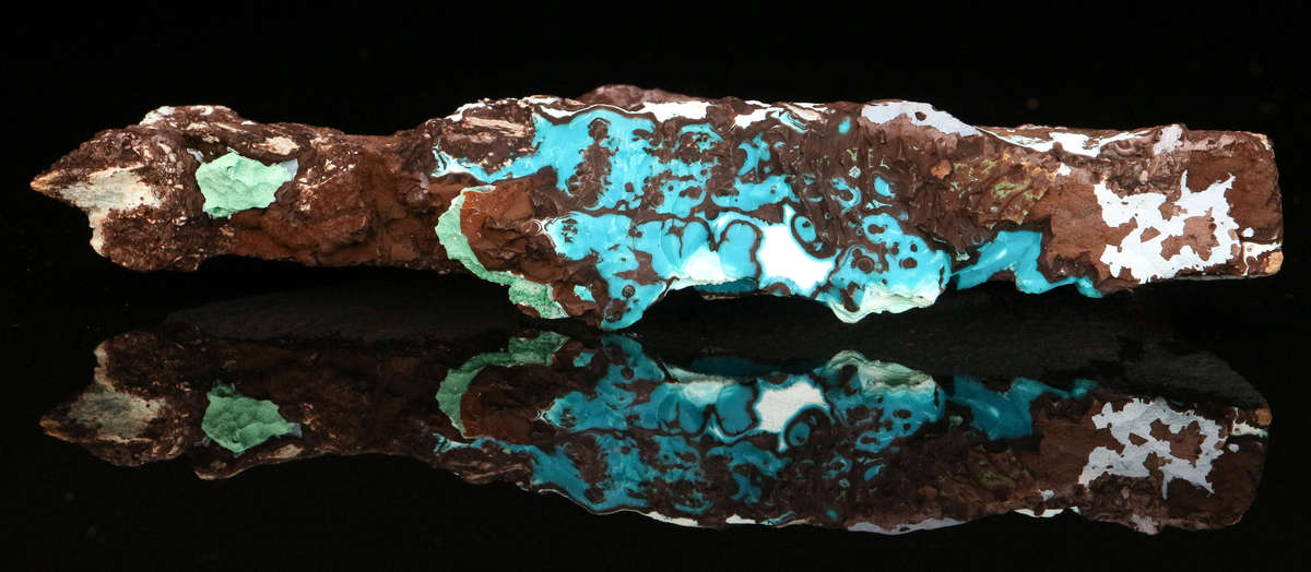 Malachite, Chrysocolla on Matrix, Skorpion Mine, Karas Region, Namibia