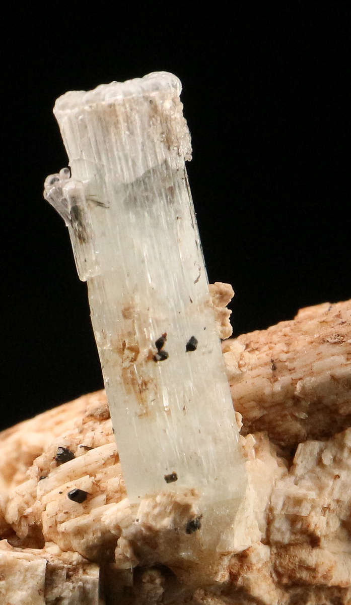 Aquamarine on Feldspar, Erongo Mnt Region, Namibia