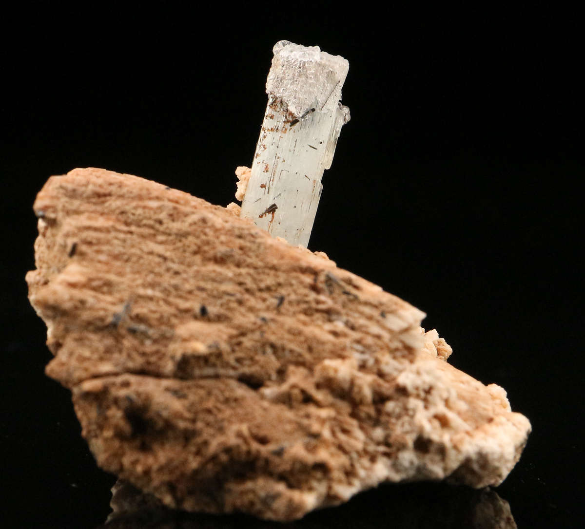 Aquamarine on Feldspar, Erongo Mnt Region, Namibia