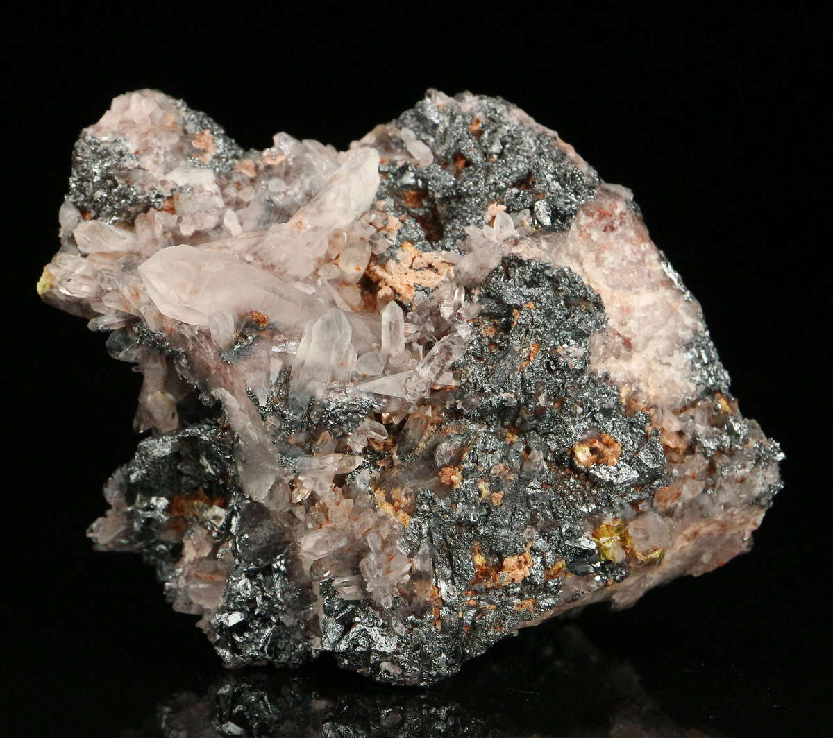 Hematite on Quartz Cluster, Artonvilla Mine, Musina, South Africa