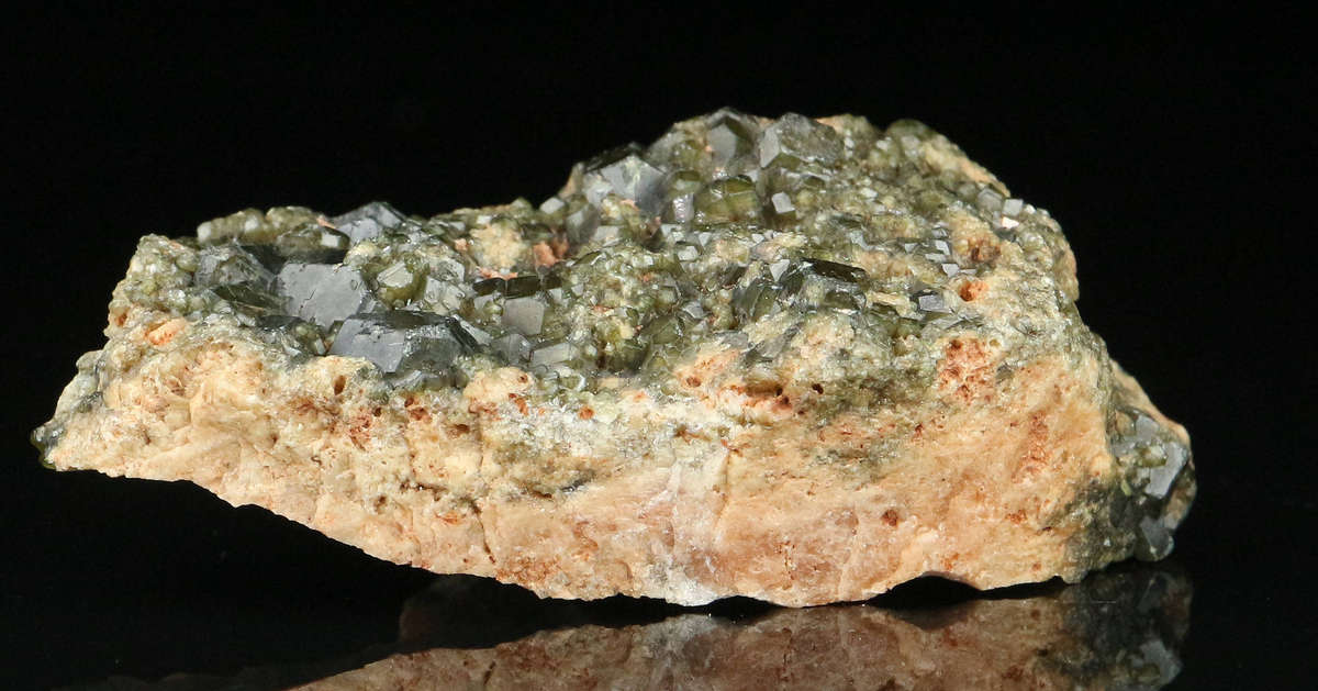 Demantoid Garnets on Matrix, Erongo Mnt Region, Namibia