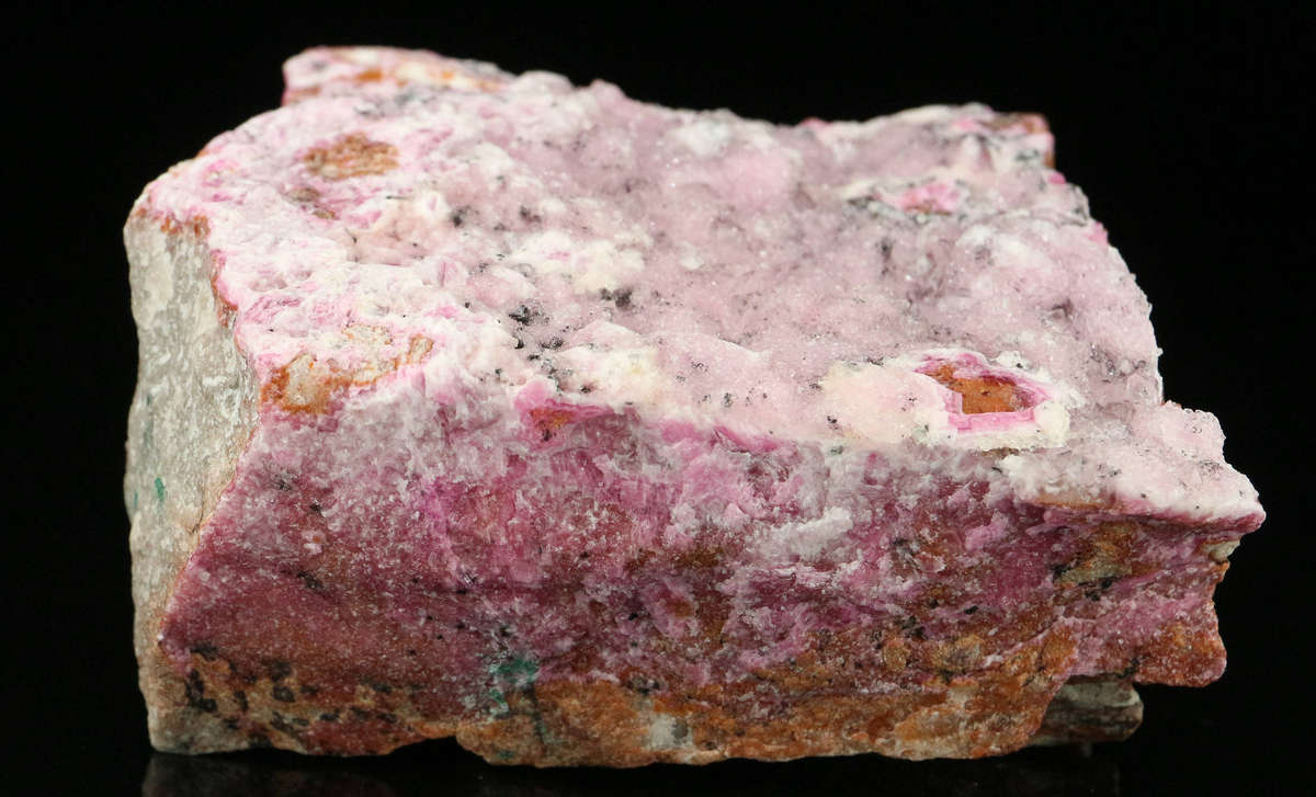 Quartz on Cobaltoan Calcite on Matrix, Tenke Fungurume, DR Congo