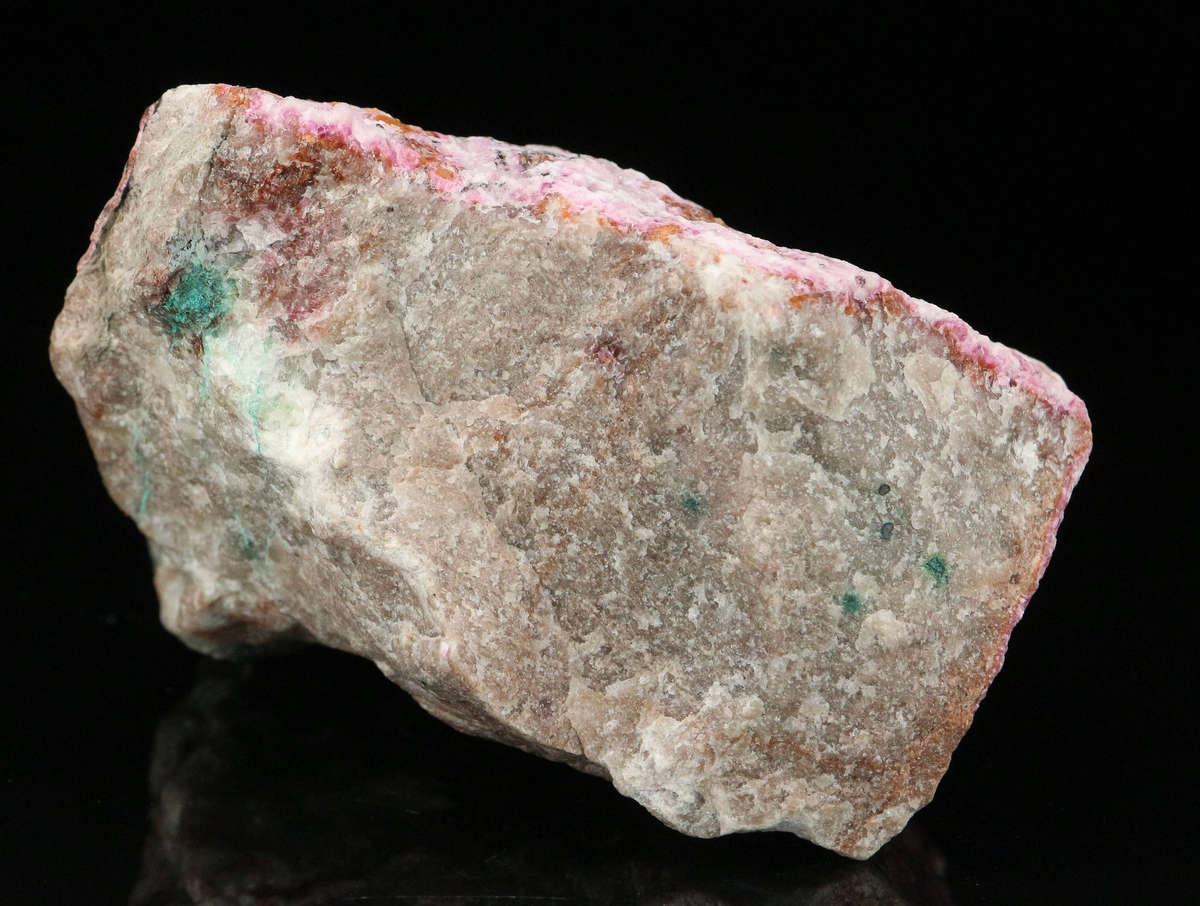 Quartz on Cobaltoan Calcite on Matrix, Tenke Fungurume, DR Congo