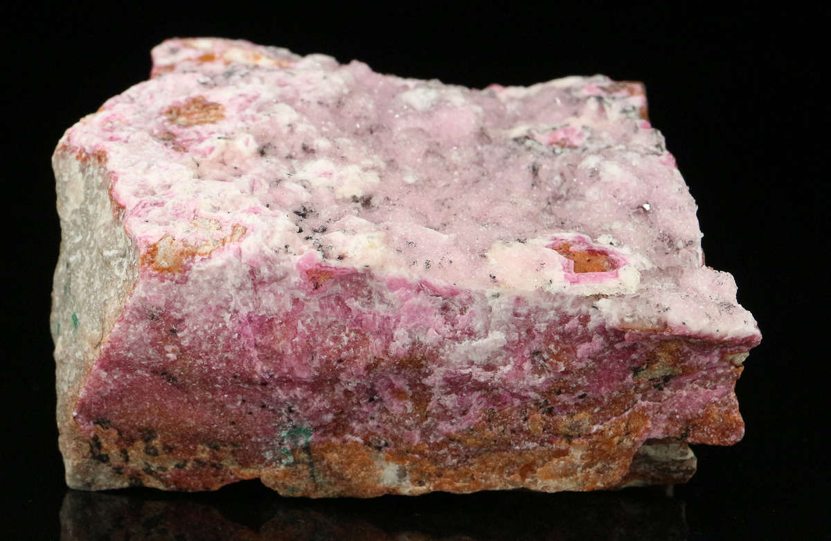 Quartz on Cobaltoan Calcite on Matrix, Tenke Fungurume, DR Congo