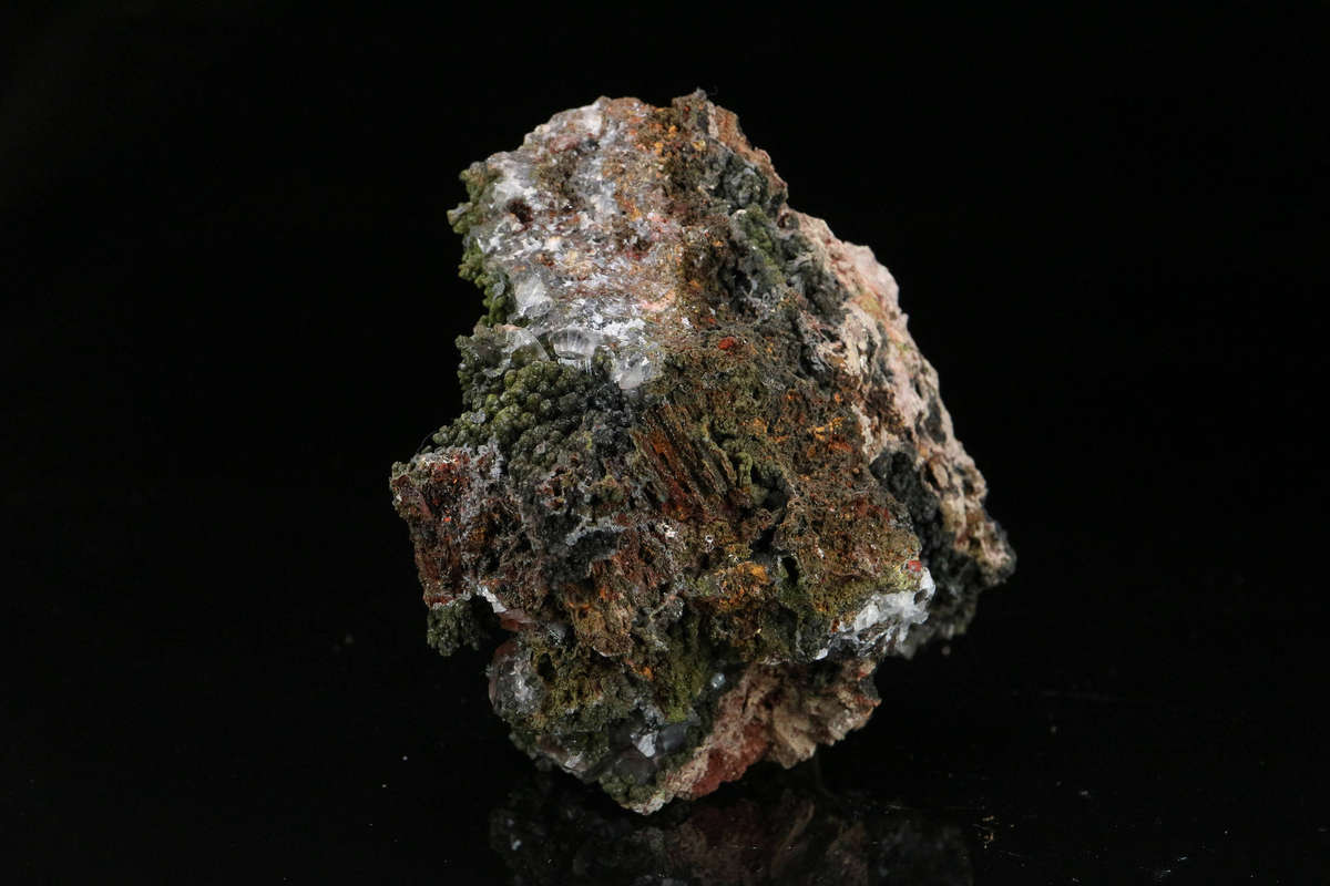 Mottramite & Calcite, Tsumeb Mine, Namibia