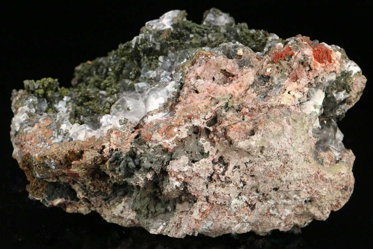 Mottramite & Calcite, Tsumeb Mine, Namibia