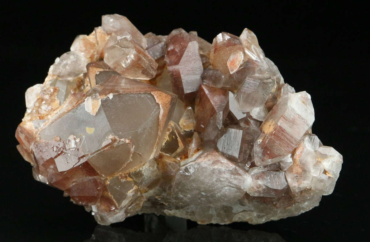 Red Hematite Smoky Quartz Cluster, Steinkopf, Northern Cape, South Africa