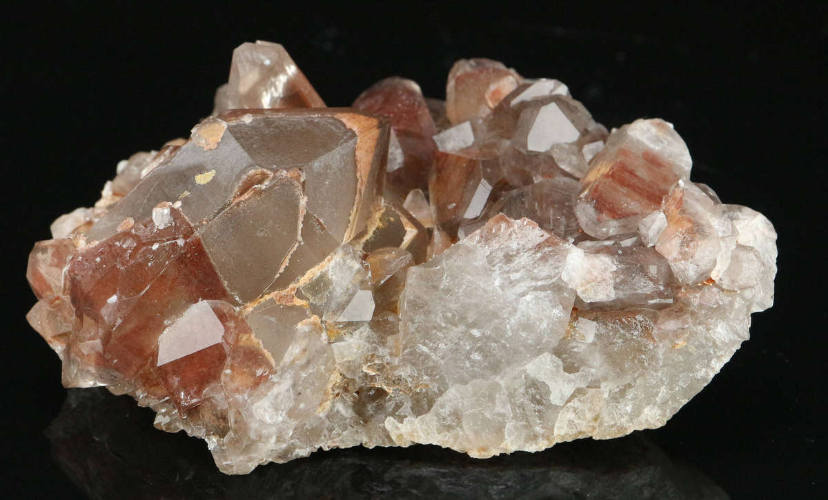 Red Hematite Smoky Quartz Cluster, Steinkopf, Northern Cape, South Africa