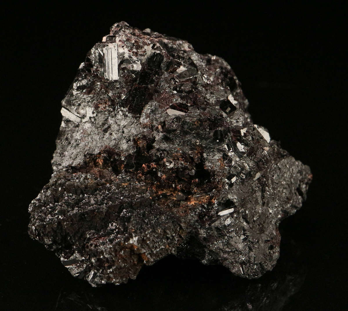 Manganvesuvianite on Matrix,"N'Chwaning II Mine, Kalahari Manganese Field, Northern Cape, South Afri