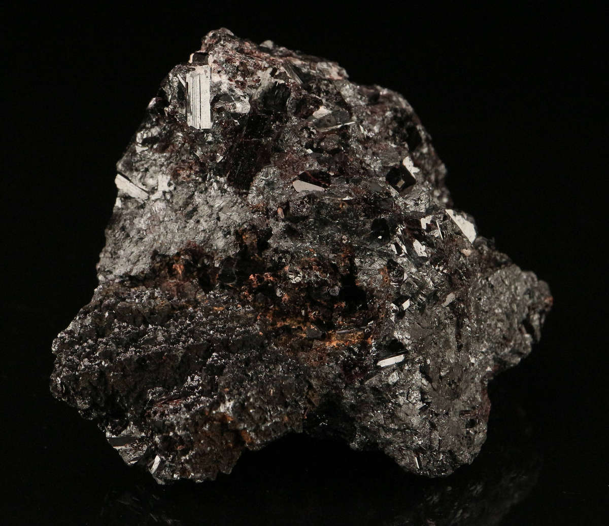 Manganvesuvianite on Matrix,"N'Chwaning II Mine, Kalahari Manganese Field, Northern Cape, South Afri