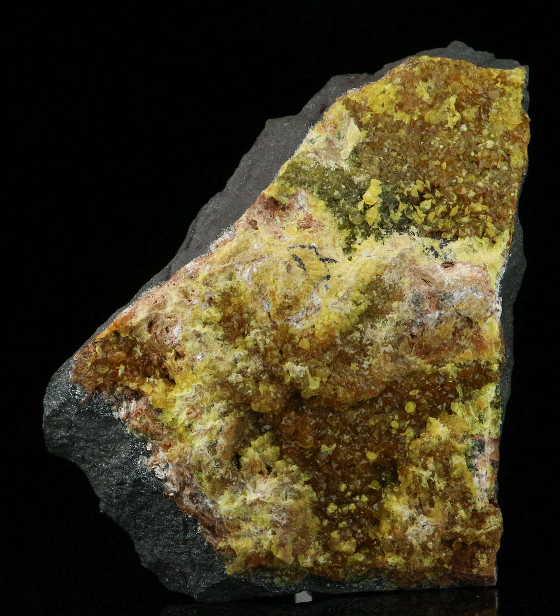 Ettringite on Matrix, "N'Chwaning II Mine, Kalahari Manganese Field, Northern Cape, South Africa "