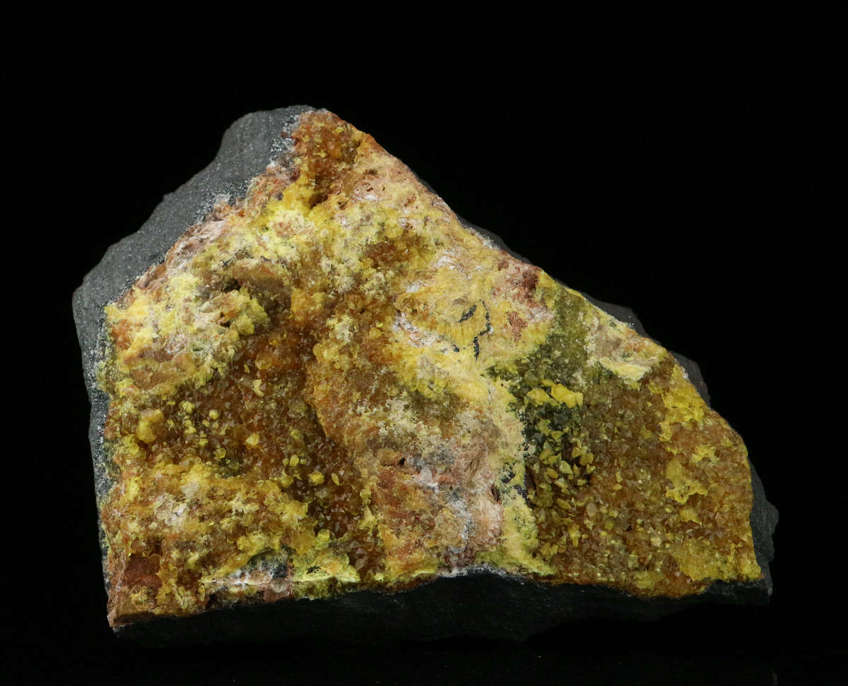 Ettringite on Matrix, "N'Chwaning II Mine, Kalahari Manganese Field, Northern Cape, South Africa "