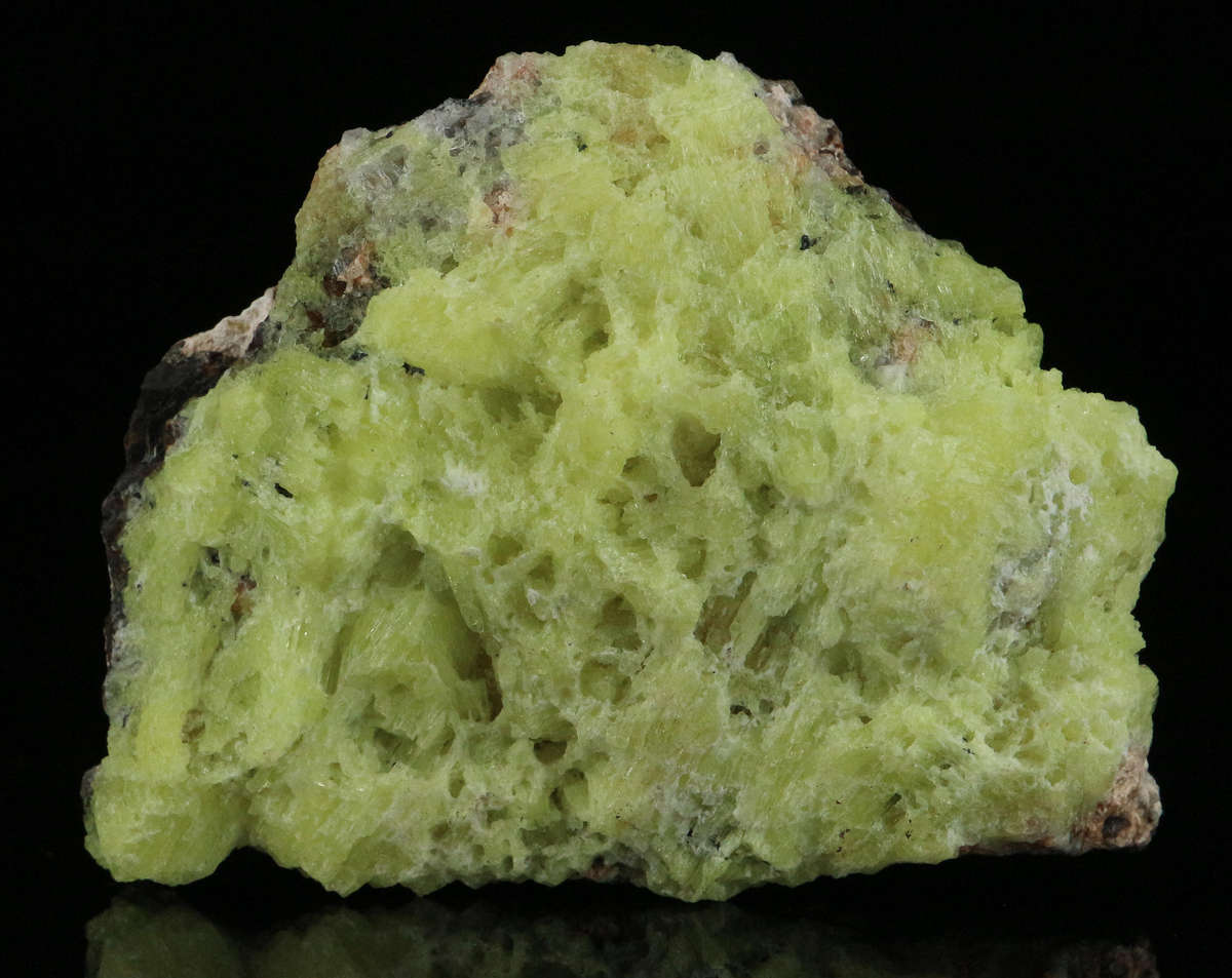 Ettringite on Matrix, "N'Chwaning II Mine, Kalahari Manganese Field, Northern Cape, South Africa "