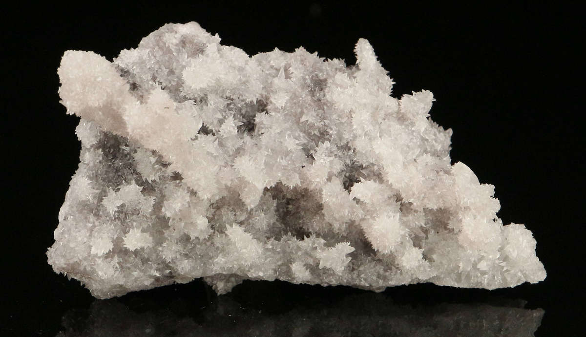 Manganite on Calcite, "N'Chwaning II Mine, Kalahari Manganese Field, Northern Cape, South Africa "