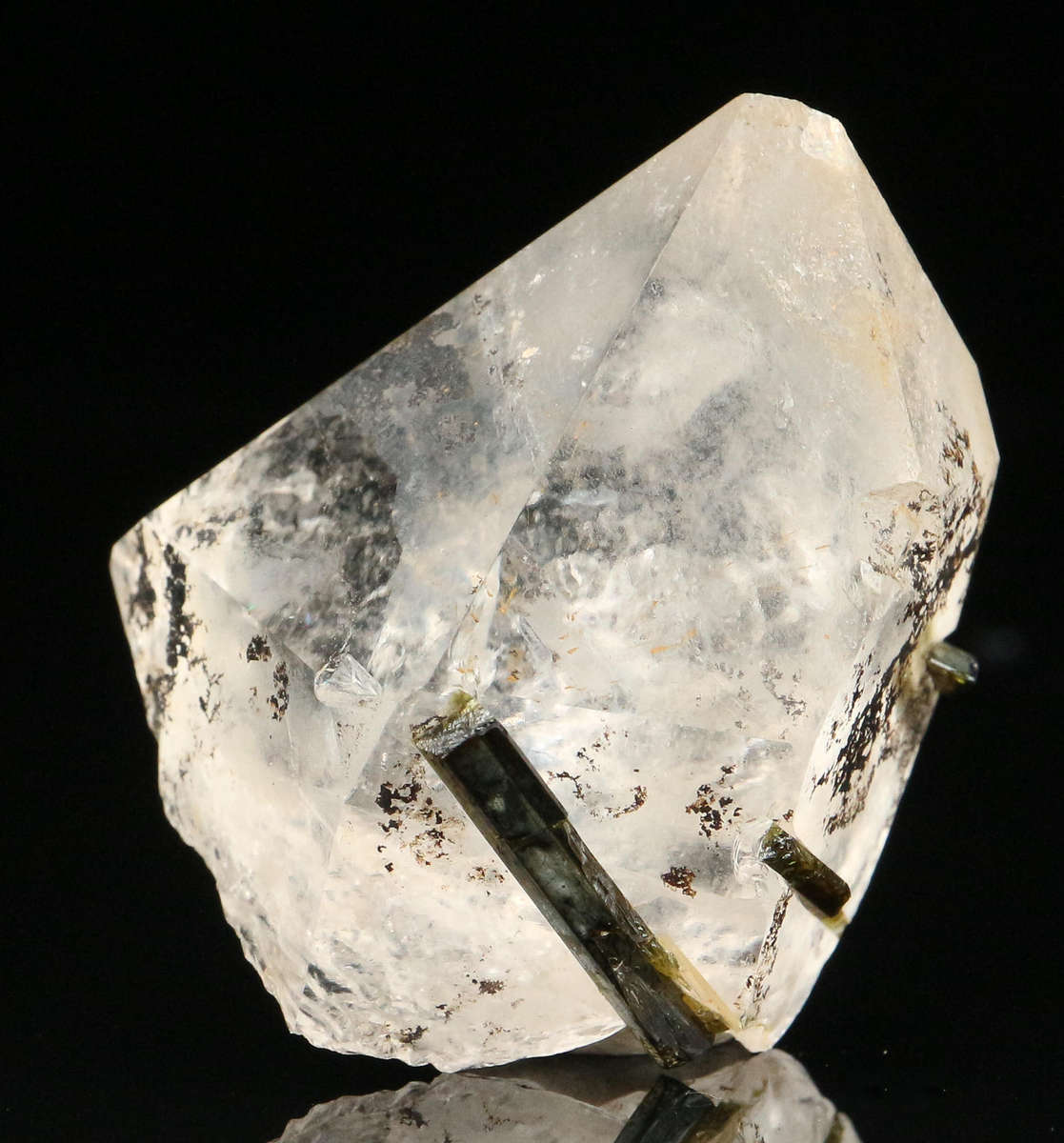 Tourmaline on Quartz, Erongo Mnt Region, Namibia