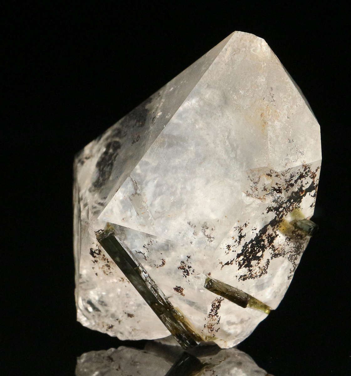 Tourmaline on Quartz, Erongo Mnt Region, Namibia