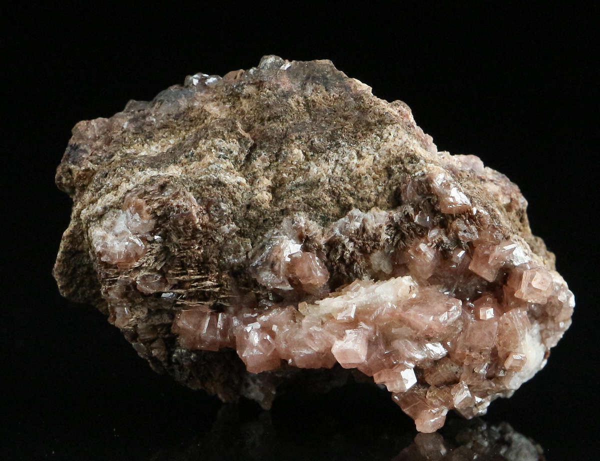 Rhodochrosite, "N'Chwaning II Mine, Kalahari Manganese Field, Northern Cape, South Africa "