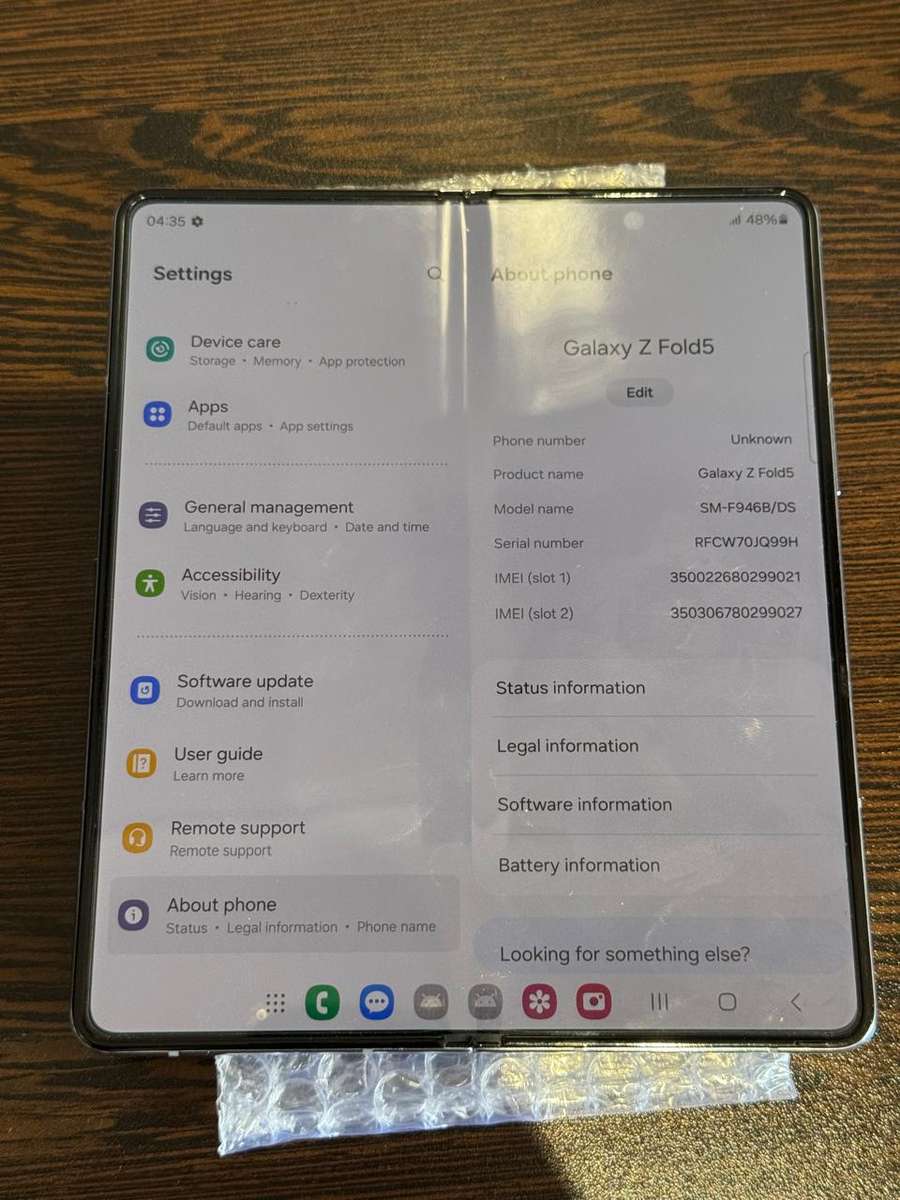 Samsung Z Fold5 256GB White Dual Sim