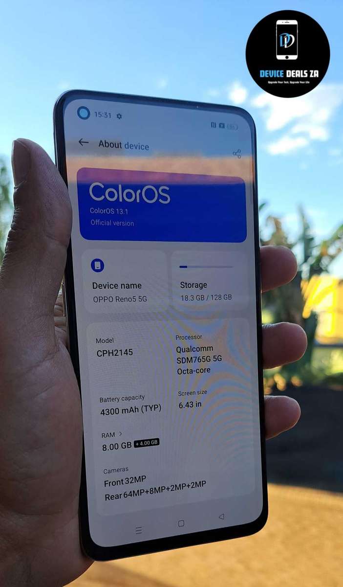 Oppo Reno 5 - 5G - 128GB Dual Sim