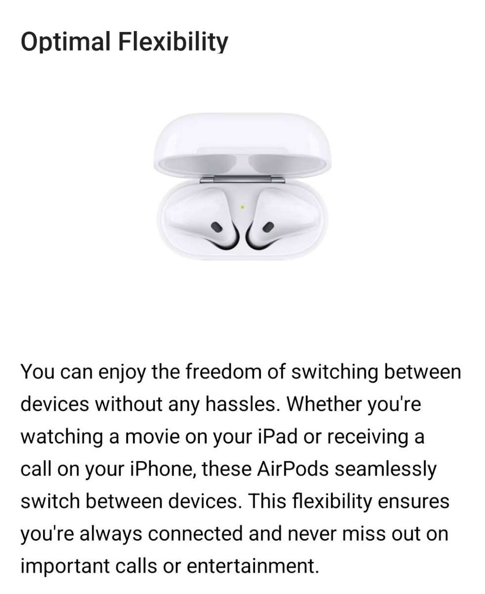 Wireless Apple Airpods Gen 4 (Active Noise Cancelation)