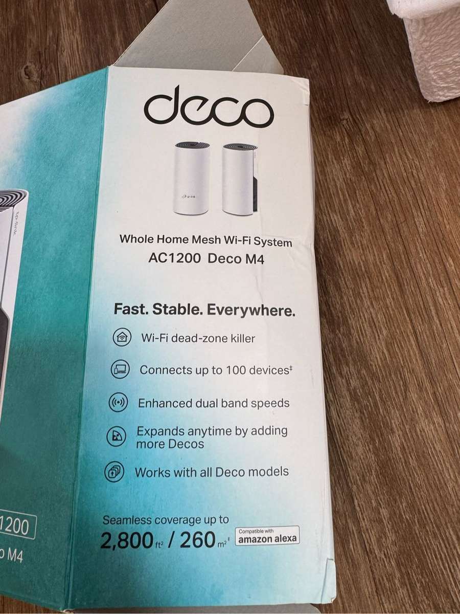 tp-link Deco M4 2-pack Mesh WiFi System - Like New