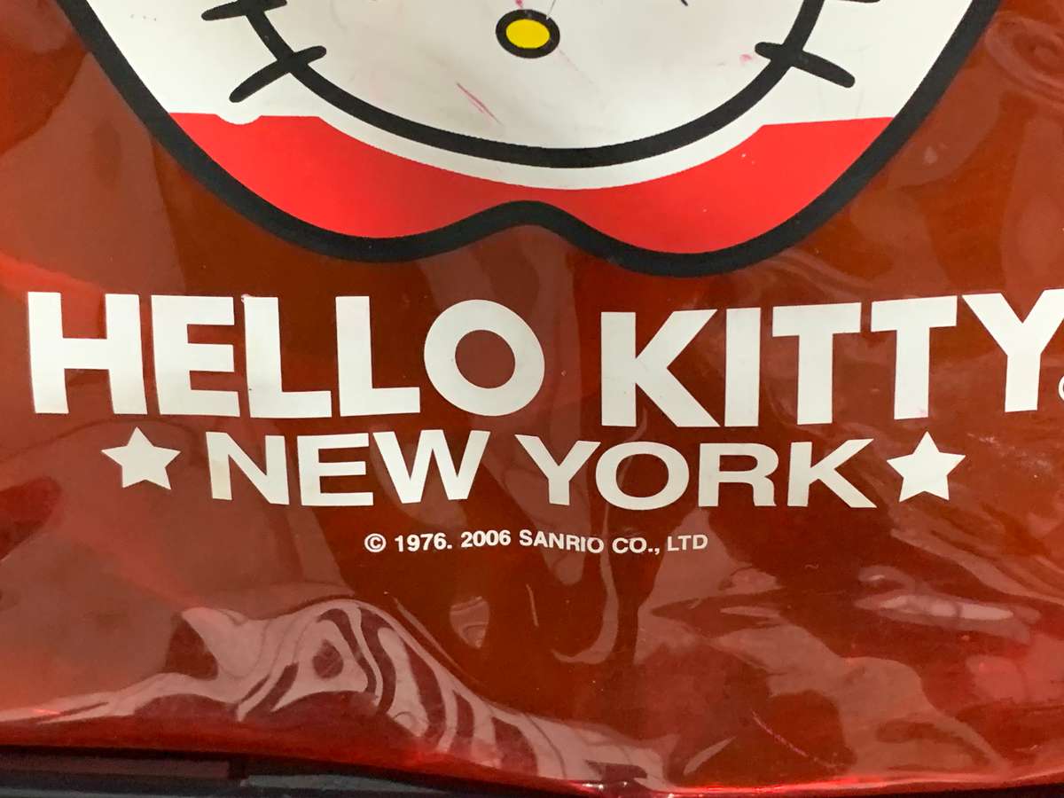 Collection Of Sanrio Hello Kitty Paraphernalia - Fast Food Toys, Carry Bag & Sealed Digital Watch