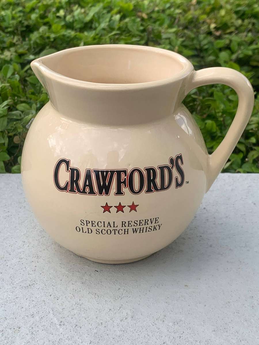 Crawfords Special Reserve - Old Scotch Whisky . Vintage Water Jug