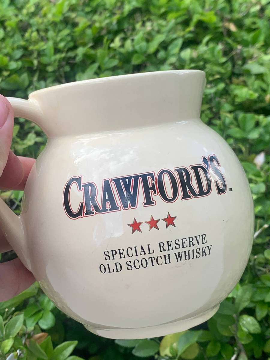 Crawfords Special Reserve - Old Scotch Whisky . Vintage Water Jug