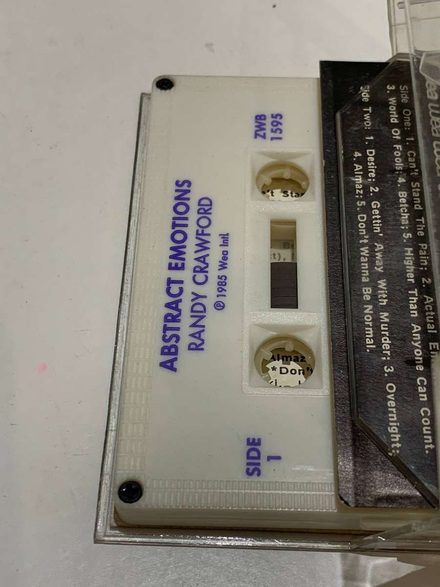 Cassette Tape - Randy Crawford . Abstract Emotions  - Not Tested / See Pics