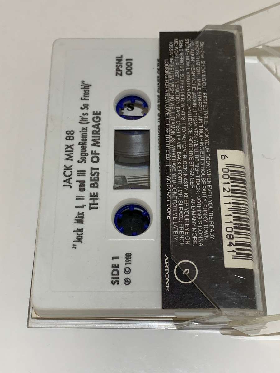 Cassette Tape - Mirage . Jack Mix 88 - Best Of Mirage  Not Tested / See Pics To Assesses