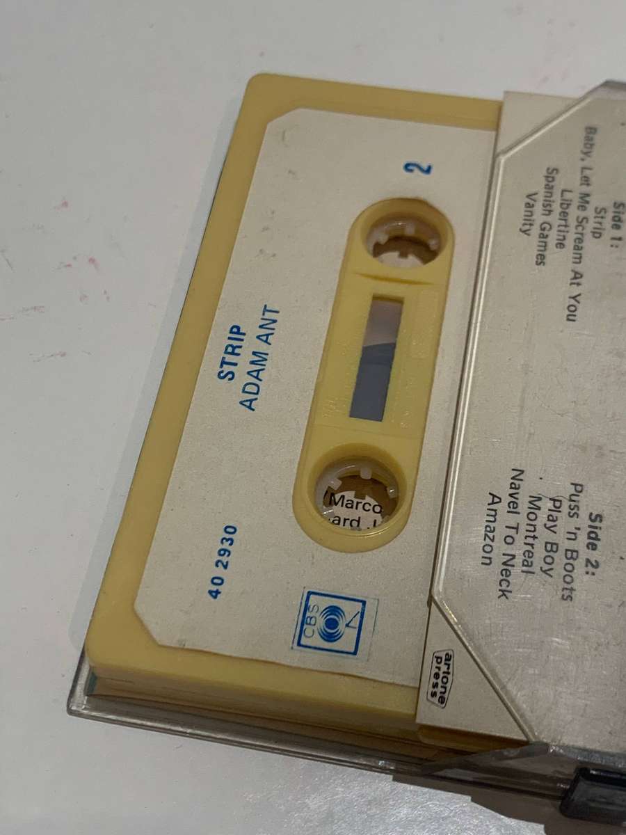 Cassette Tape - Strip . Adam Ant - Not Tested / See Pics