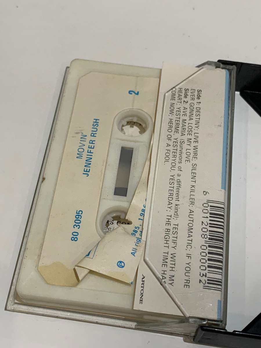 Cassette Tape - Jennifer Rush . Movin - Not Tested / See Pics