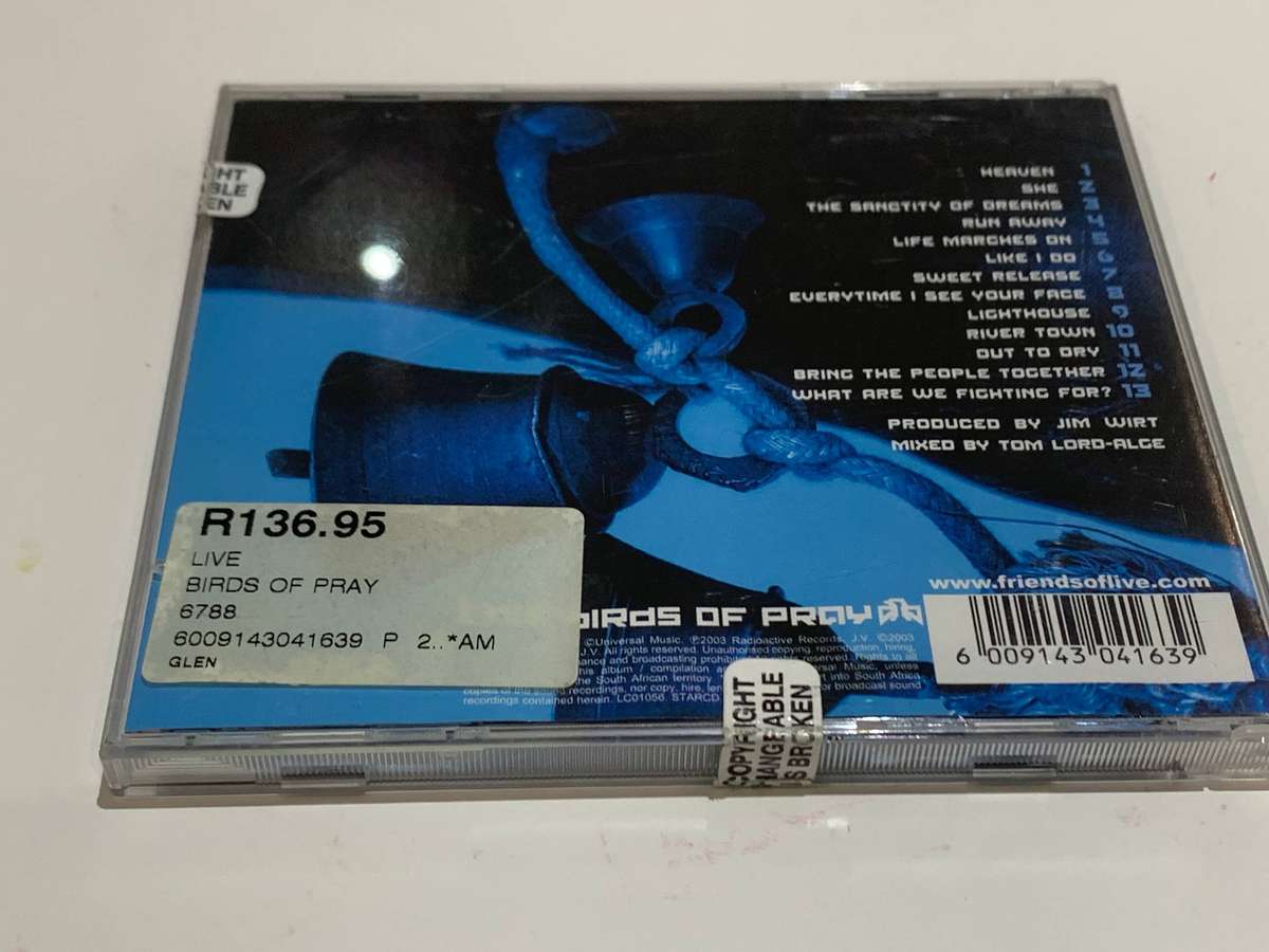 CD - Live . Birds Of Pray - New Condition / Not Tested / See Pics