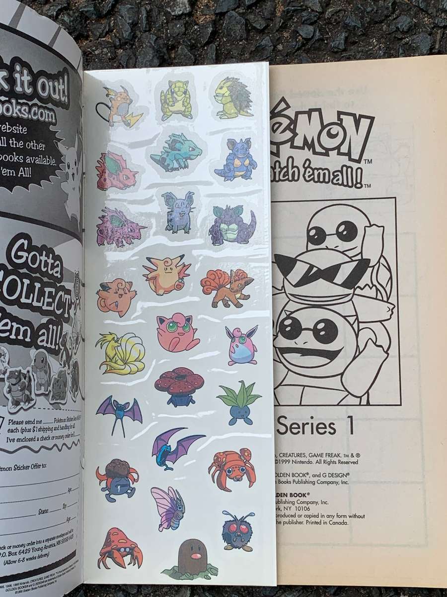 Pokémon Tatoo Album - Unused - 1999 - New Old Stock
