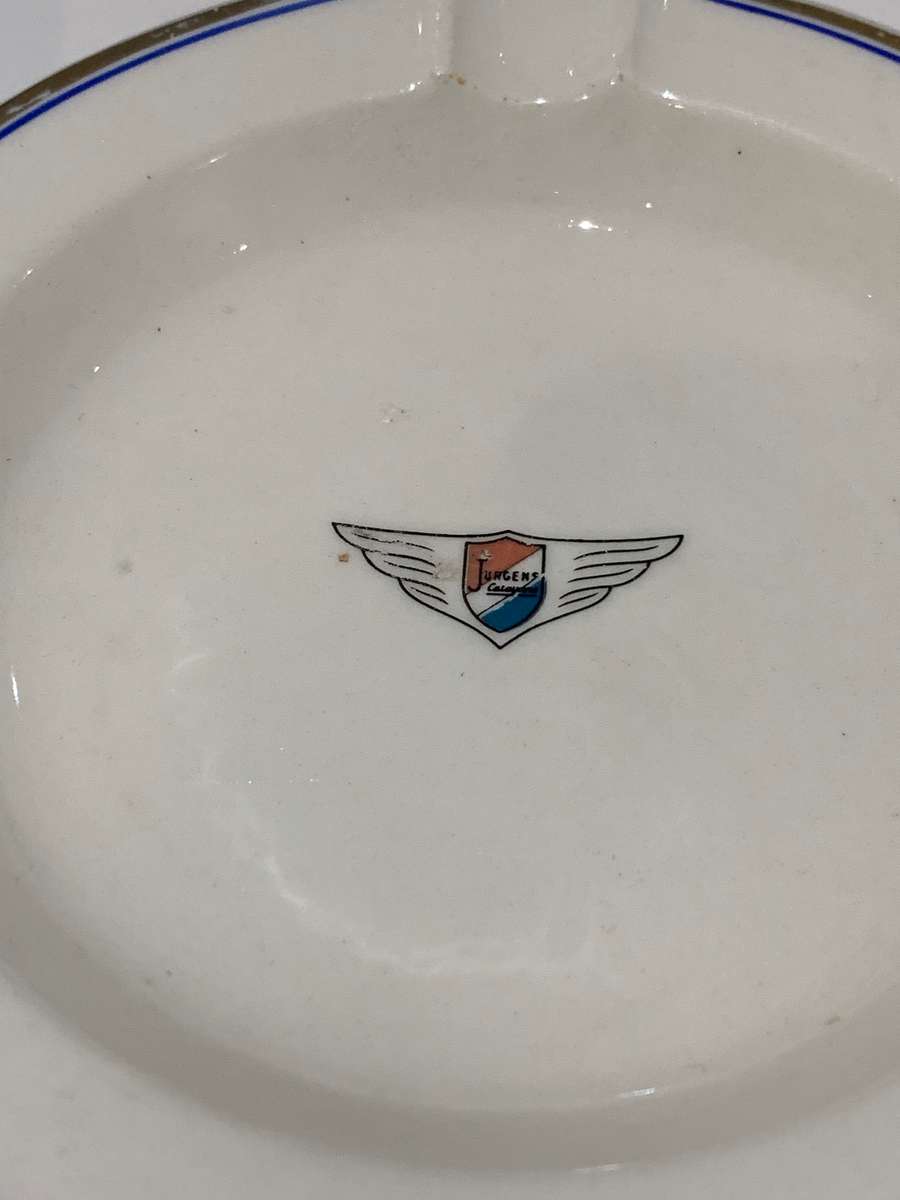 Vintage Continental China Ashtray - Brands Of Yesteryear - Jurgens Caravans