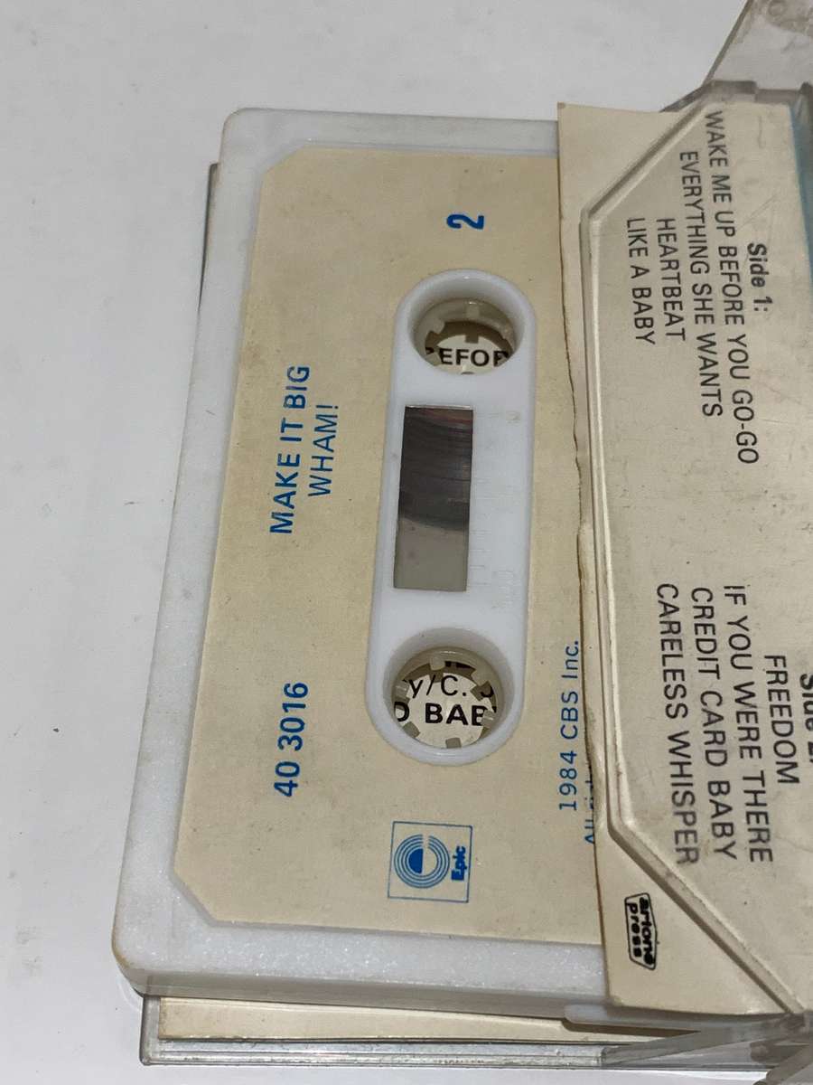 Cassette Tape - Wham . Make It Big - Not Tested / See Pics