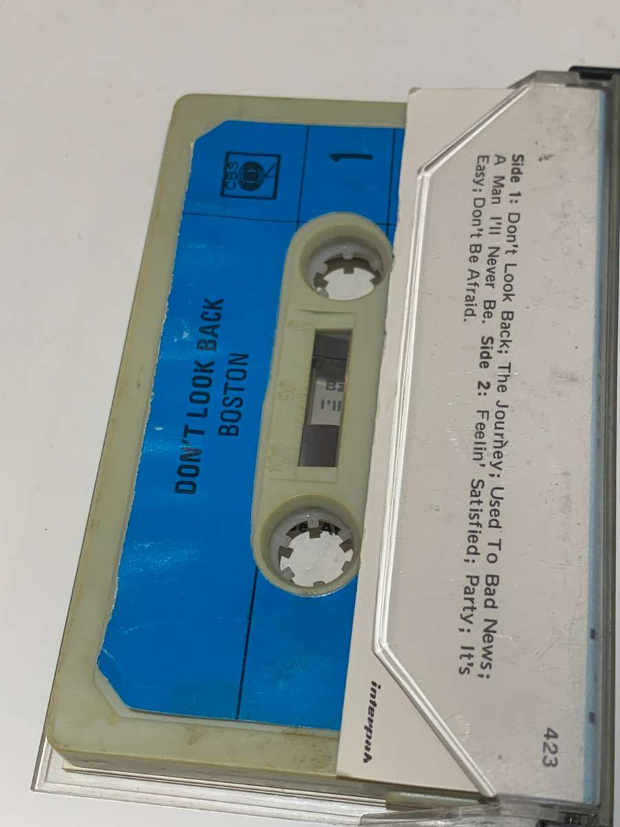 Cassette Tape - Boston . Dont Look Back - Not Tested / See Pics