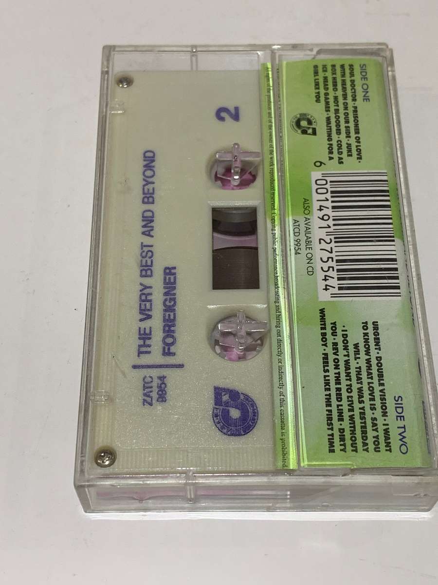 Cassette Tape - Foreigner . The Very Best And Beyond - Not Tested / See Pics